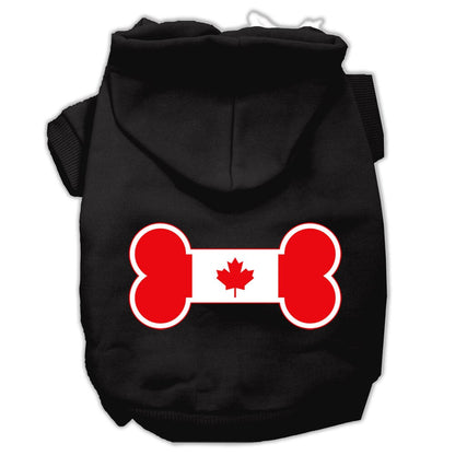 Pet Hoodie "Bone Shaped Canadian Flag"