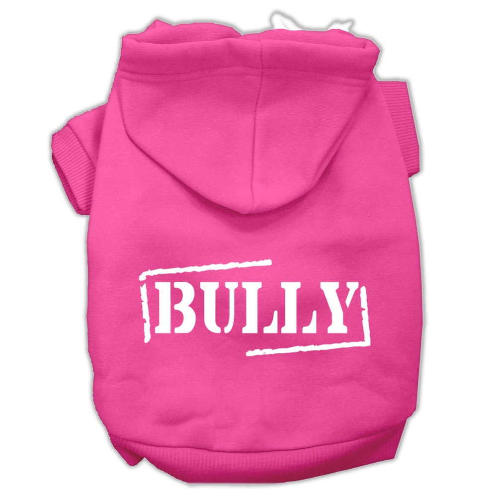 Pet Hoodie Screen Printed, "Bully"