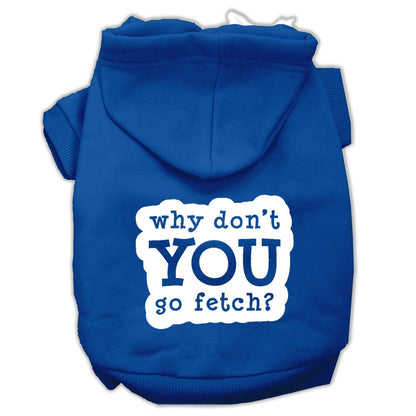 Pet Hoodie Screen Printed, "Fetch"