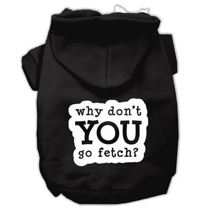 Pet Hoodie Screen Printed, "Fetch"