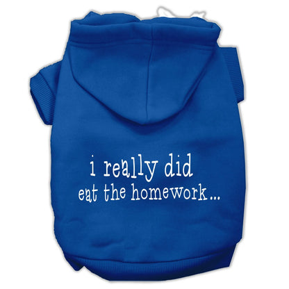 Pet Hoodie "I Really Did Eat The Homework"