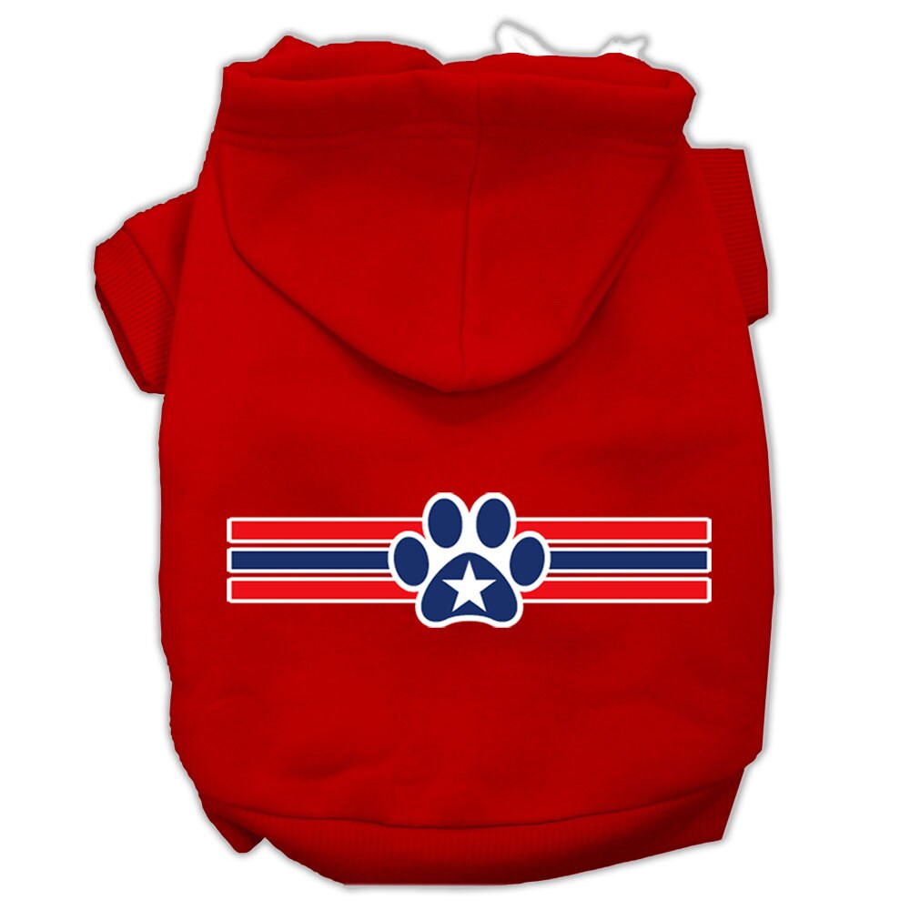 Pet Hoodie "Patriotic Star Paw"