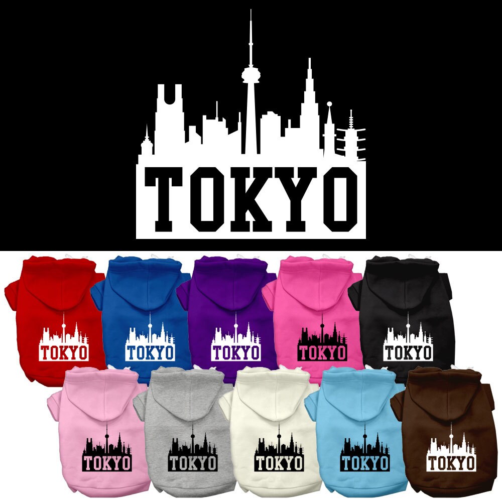 Pet Hoodie "Tokyo Skyline"