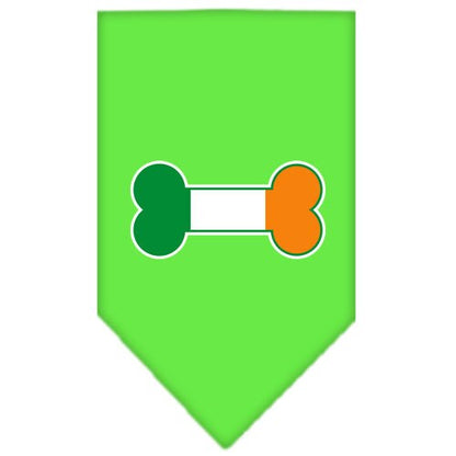 Pet and Dog Bandana Screen Printed, "Bone Shaped Flag Ireland"