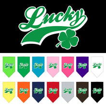 Pet and Dog Bandana Screen Printed,  "Lucky Swoosh"