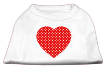 Pet Shirt "Swiss Dots Red Heart"