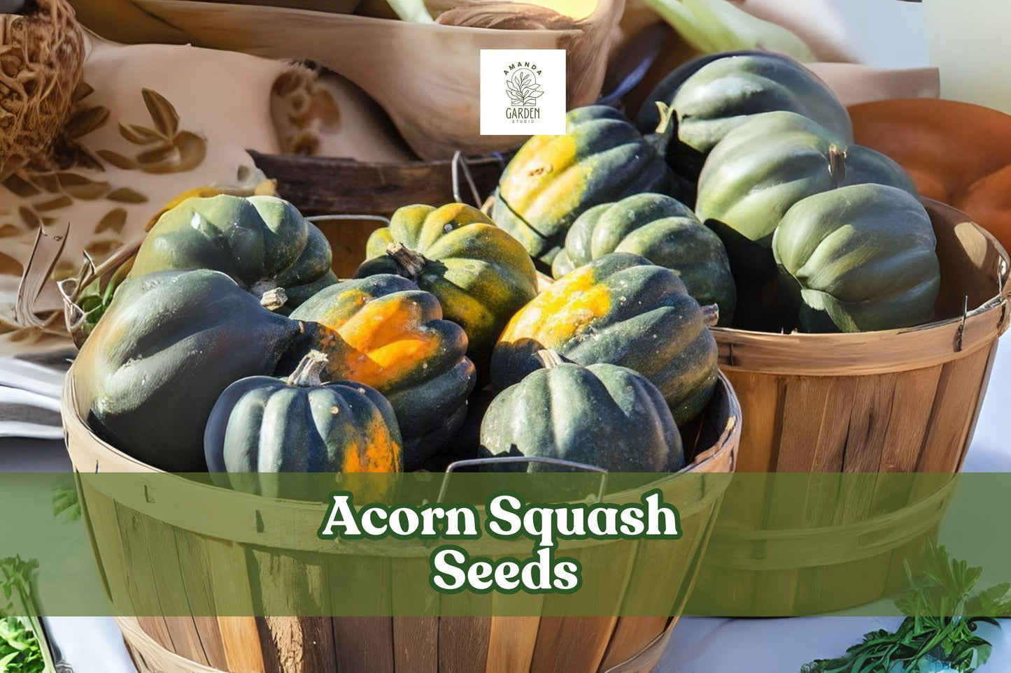 Acorn Squash Seeds – Cucurbita pepo King Table – Nutritious Winter Squash for Roasting & Baking