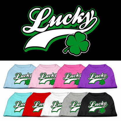 Pet Shirt "Lucky Swoosh White"