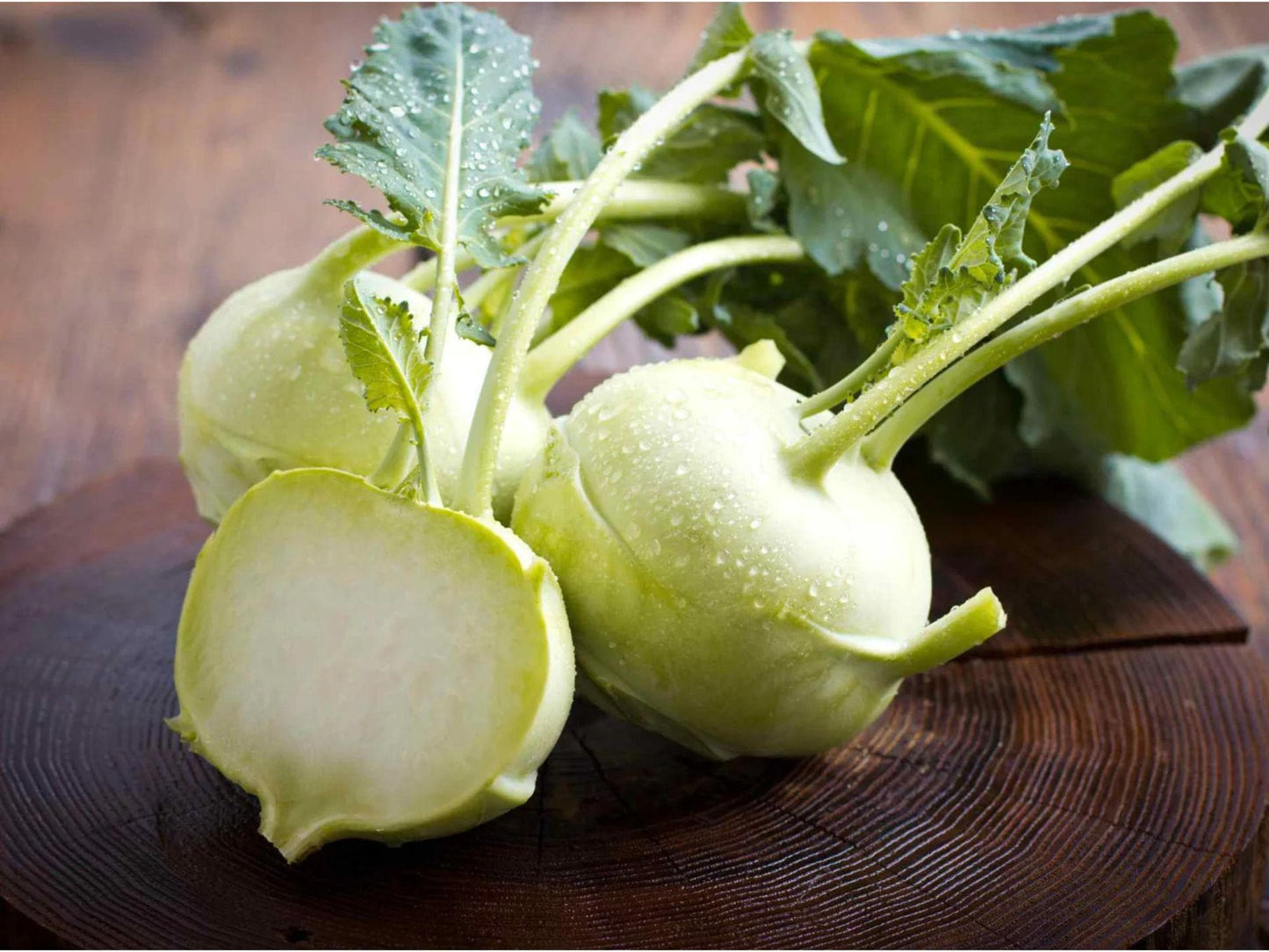 White Vienna Kohlrabi Seeds – Heirloom, Crisp Pale Green Bulbs, Cool-Season Vegetable, 100 Seeds