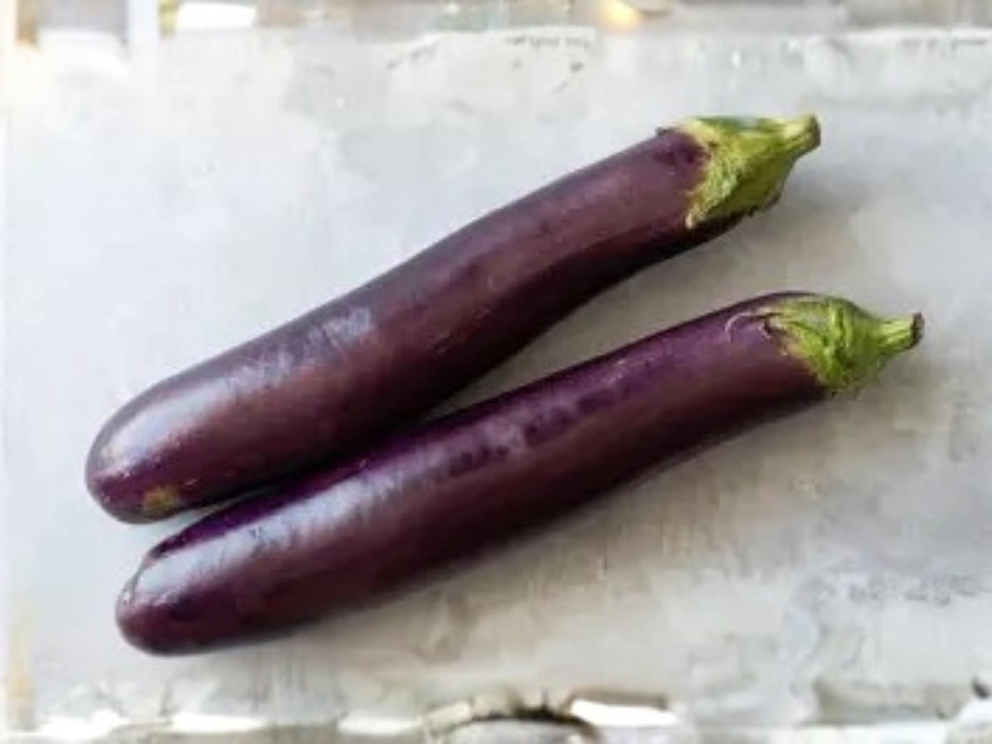Long Purple Eggplant Seeds, Heirloom Italian Variety, Slender Deep Purple Fruit, Annual Vegetable, 100 Seeds