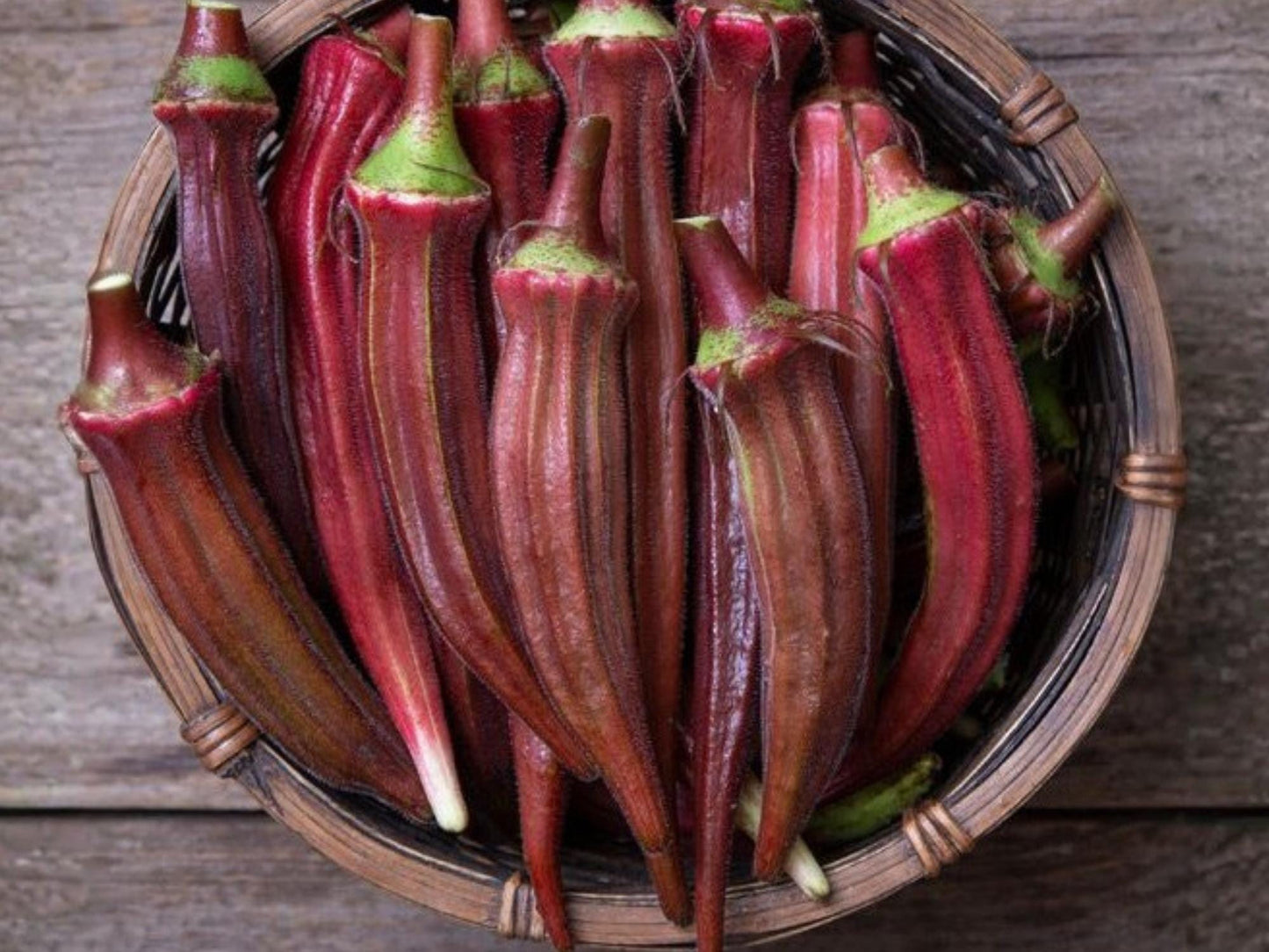 Red Burgundy Okra Seeds – Heirloom Vegetable, Heat Tolerant, Ornamental Edible Plant, 100 Seeds