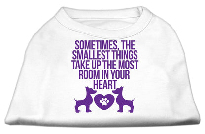 Pet Dog & Cat Shirt, "The Smallest Things Take Up Your Heart"