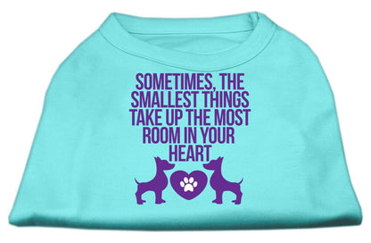 Pet Dog & Cat Shirt, "The Smallest Things Take Up Your Heart"