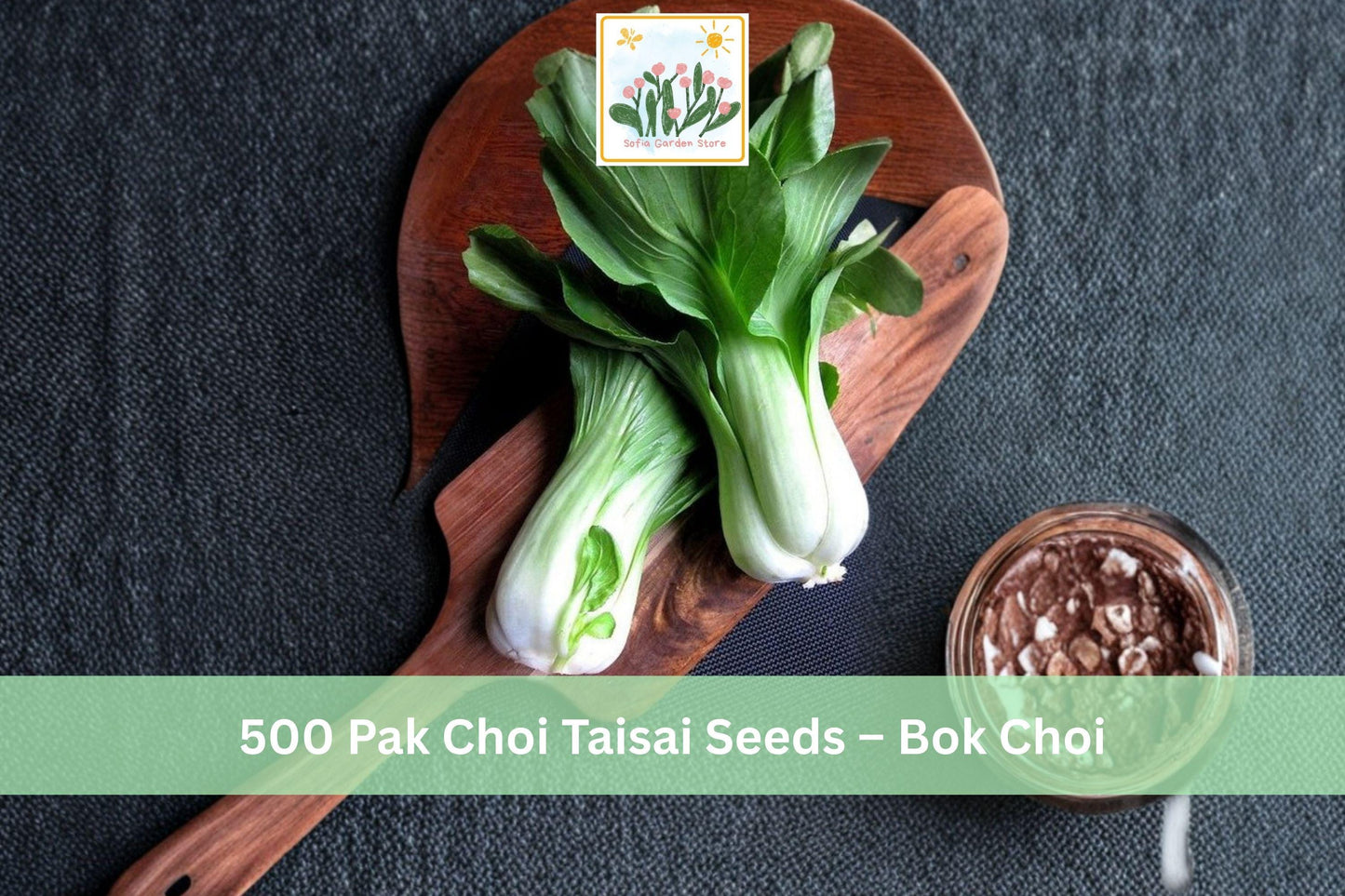 500 Pak Choi Taisai Seeds – Brassica rapa subsp. chinensis, Cool-Season Leafy Green, Bok Choi for Garden Beds & Raised Beds