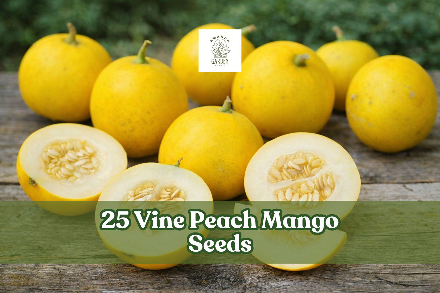 Vine Peach Mango Seeds – Garden Fruit Vine for Backyard, Edible, Spreading Cucumis melo var. chito
