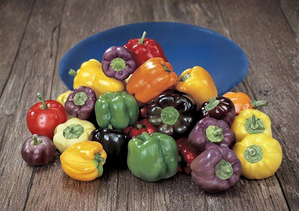 100+ Sweet Spicy Pepper Mix Seeds, Heirloom Non-GMO Chili Pepper Blend for Garden, Cooking & Preserving
