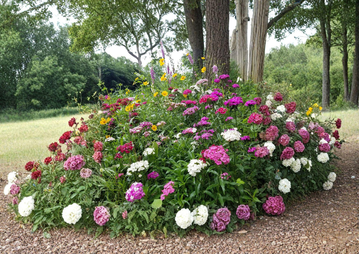 Wildflower Seeds Mix – 500+ Partial Shade, Perennial & Annual, Non-GMO Flower Blend for Woodland Gardens and Pollinator Gardens
