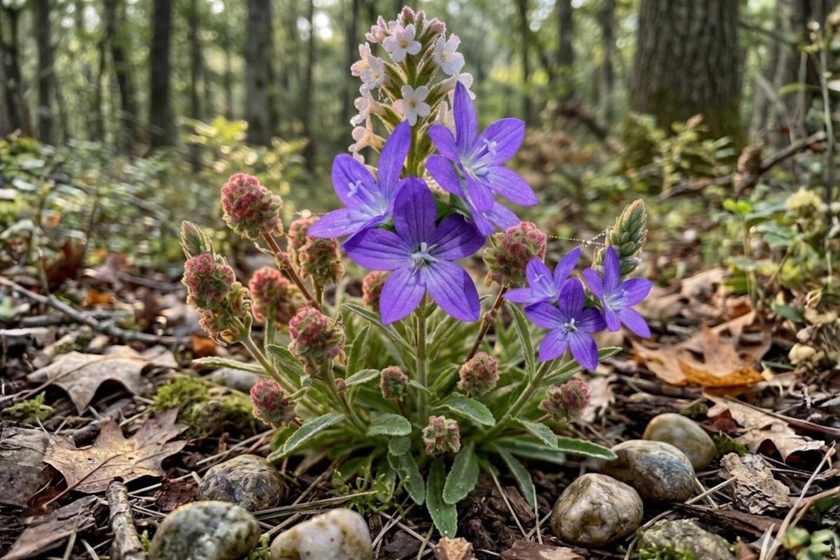 Venus Looking Glass Wildflower Seeds – Native Violet-Blue Star-Shaped Blooms for Pollinator Gardens & Wildflower Meadows
