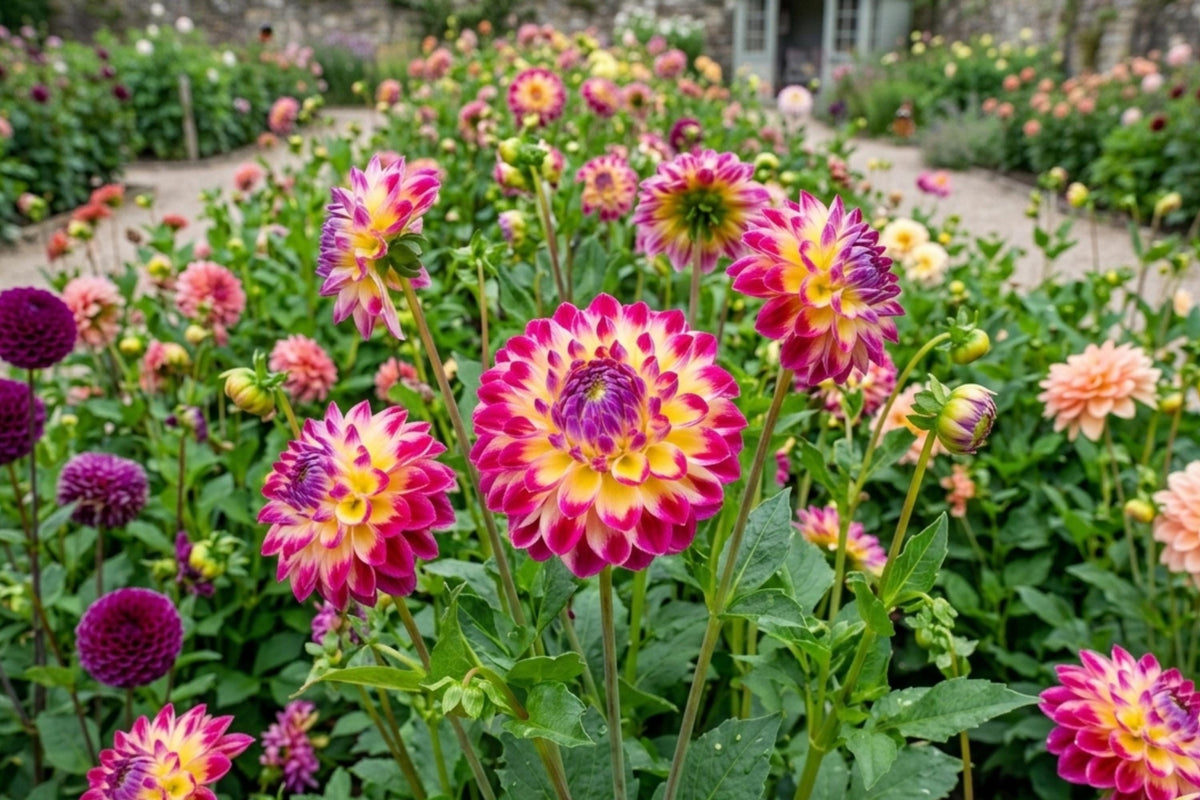 Dahlia Bulb Clump - HAPET Daydream Perennial Flower for Gardens - Vibrant Decorative Bloom - Dahlia pinnata