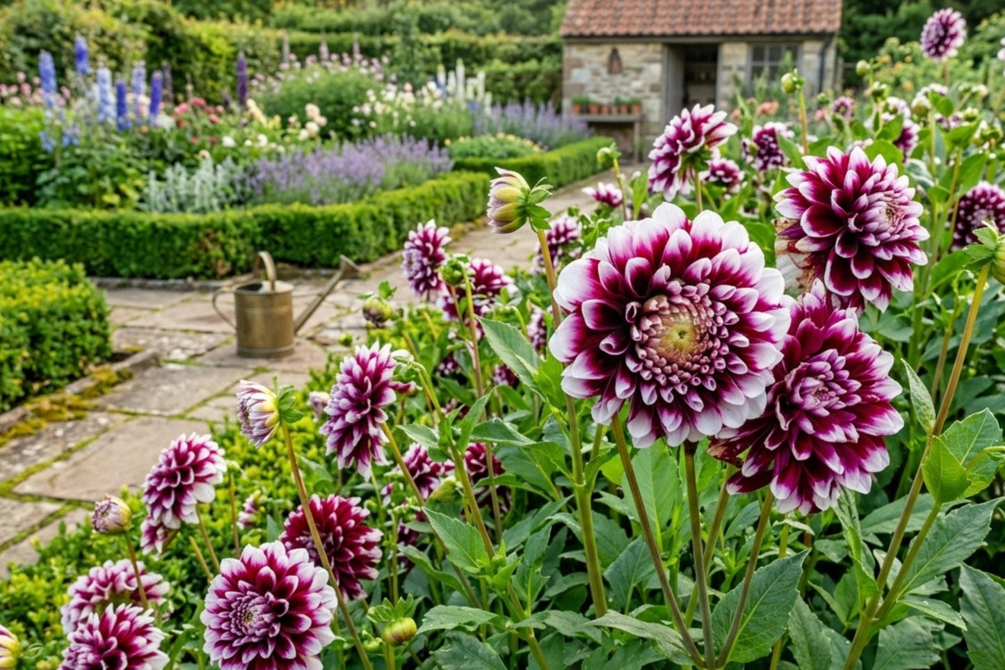 Dinnerplate Dahlia Bulb Tuber Clump - 'WHO DONE IT' Large Flowering, Dahlia pinnata, Decorative Garden Flower