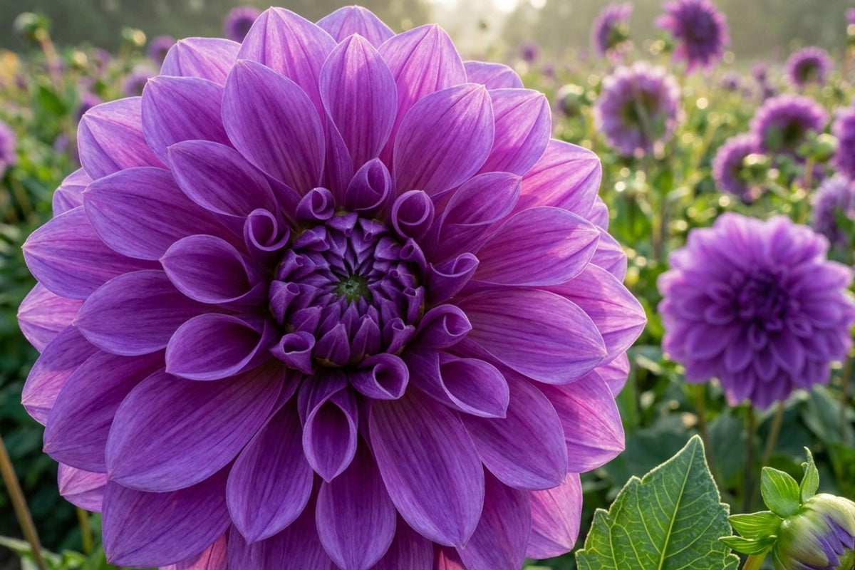 Giant Dinner Plate Dahlia Bulb Tuber Clump - Lilac Time - Dahlia pinnata - Flowering Perennial Plant