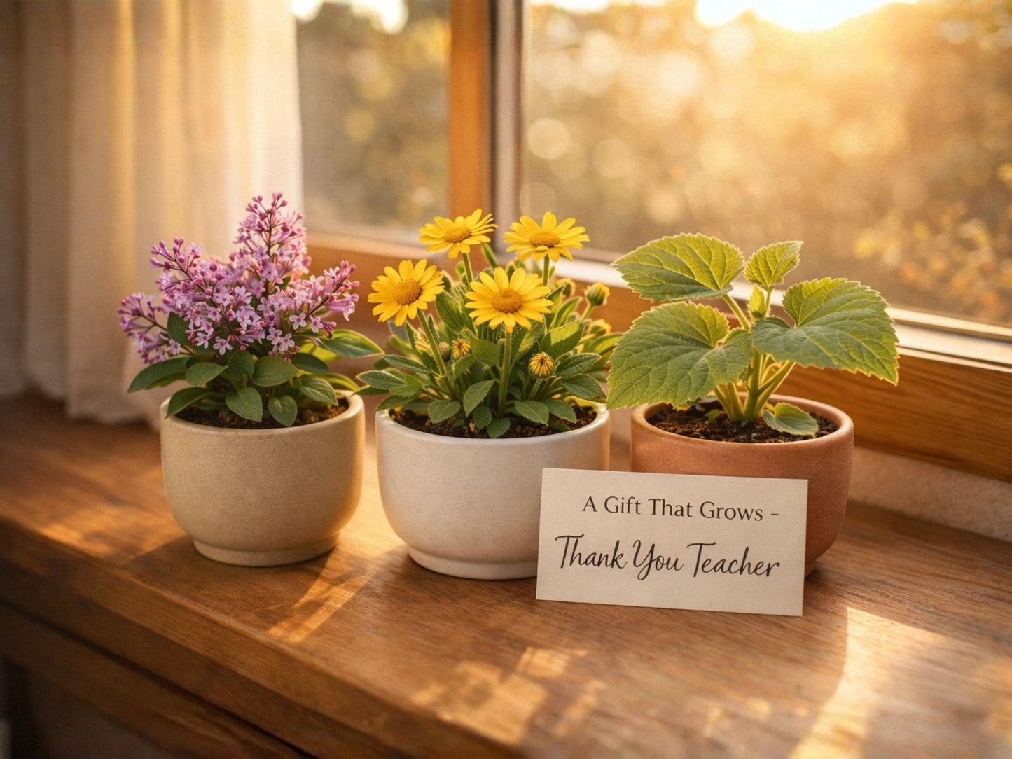 Teacher Gift Seed Bundle - Heirloom Non-GMO Garden Kit with Lilac, Arnica, and Winter Melon Seeds