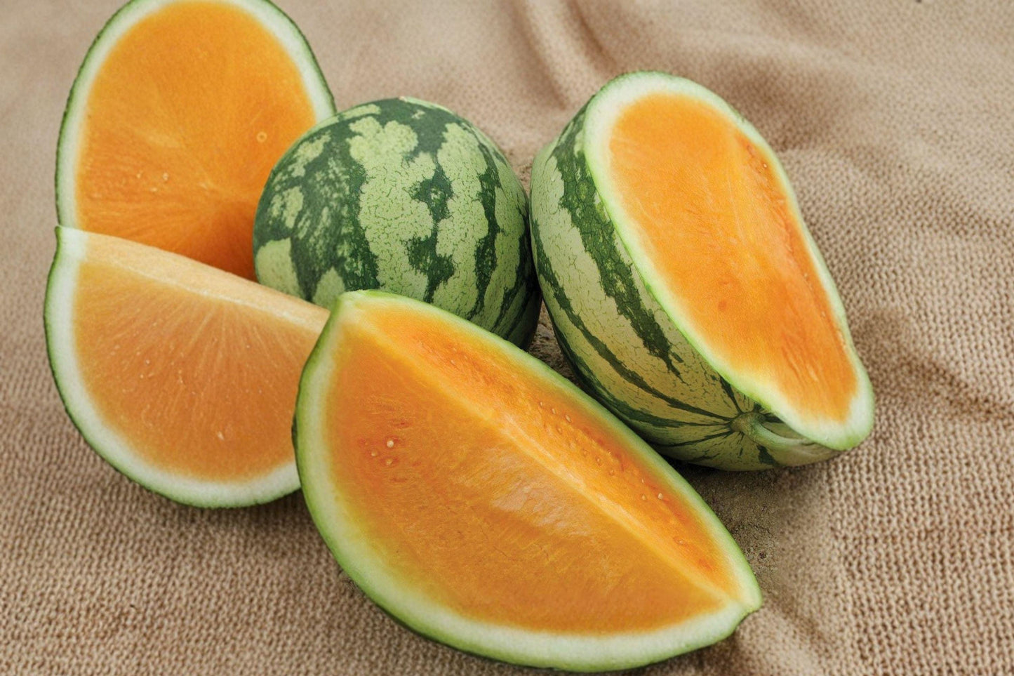 Tendersweet Orange Watermelon Seeds Heirloom Non-GMO High Yield Summer Garden Melon