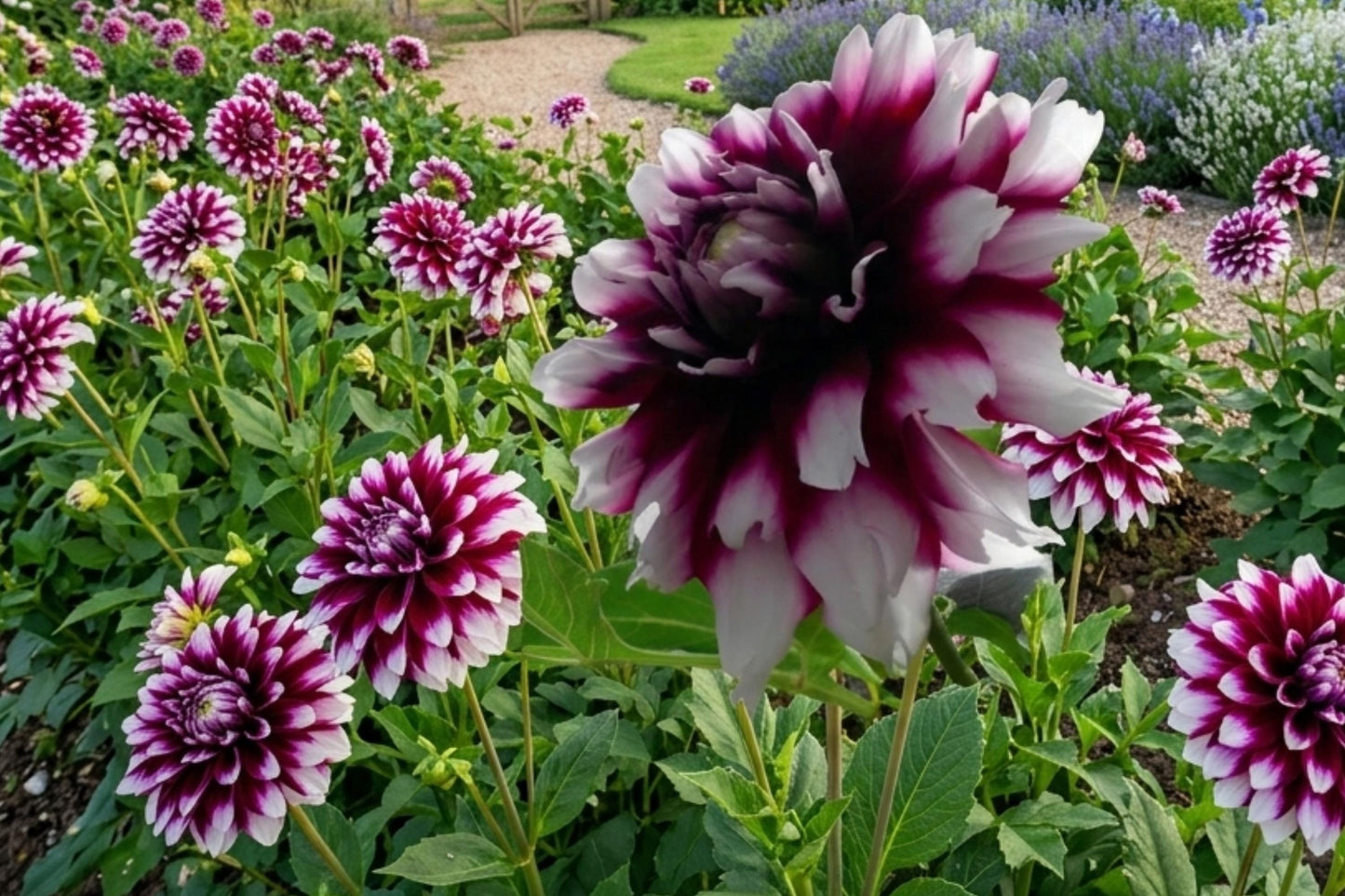 Dinnerplate Dahlia Bulb Tuber Clump Mingus Alex Flower Variety for Garden, Full Sun, Easy to Grow