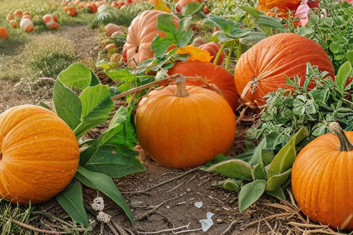 Connecticut Field Pumpkin Seeds – Heirloom, Non-GMO, High Yield for Jack-O-Lanterns, Bright Orange, Vining Plant, Garden Planting