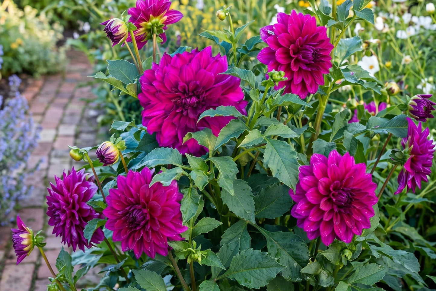 Purple Taiheijo Dinner Plate Dahlia Bulb Clump - Perennial Flower, Large Purple Blooms, Dahlia pinnata, Garden, Cut Flower, Border