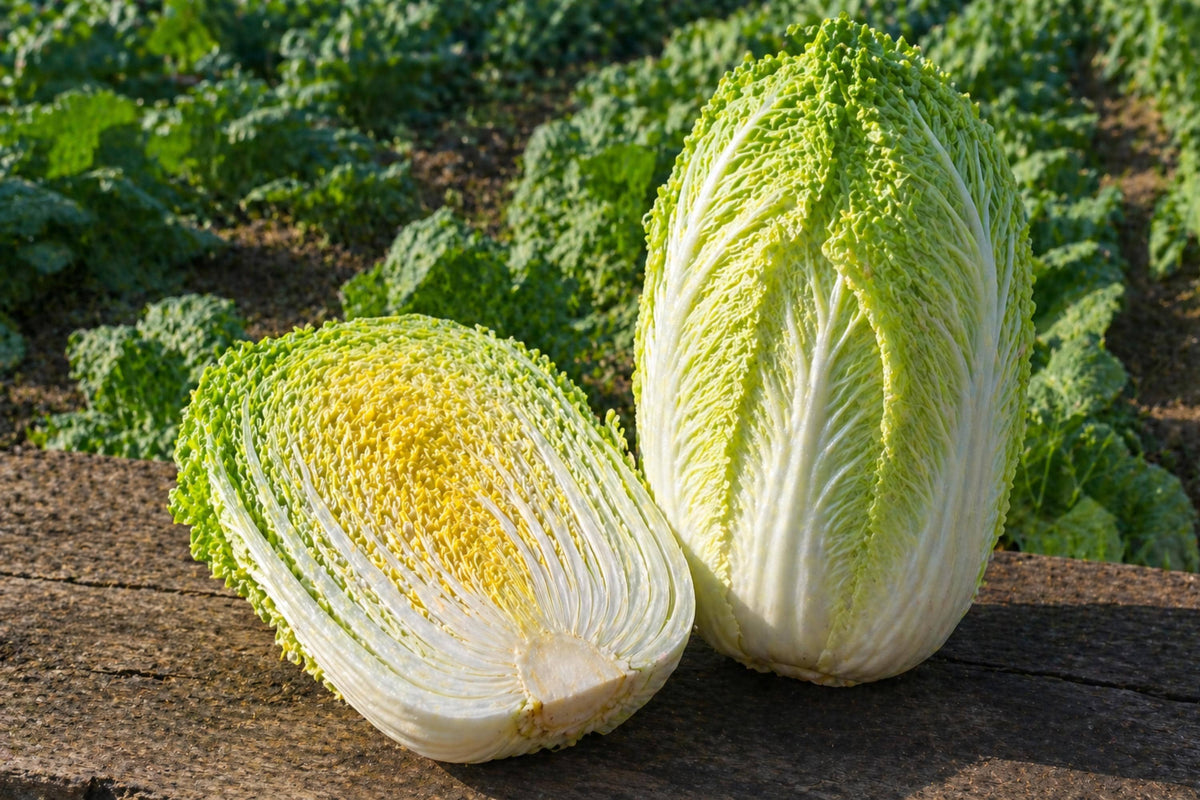 Kogane Chinese Cabbage Seeds – Napa Cabbage for Stir-Fries, Soups & Kimchi – Asian Vegetable, Tender Leaves, Easy to Grow