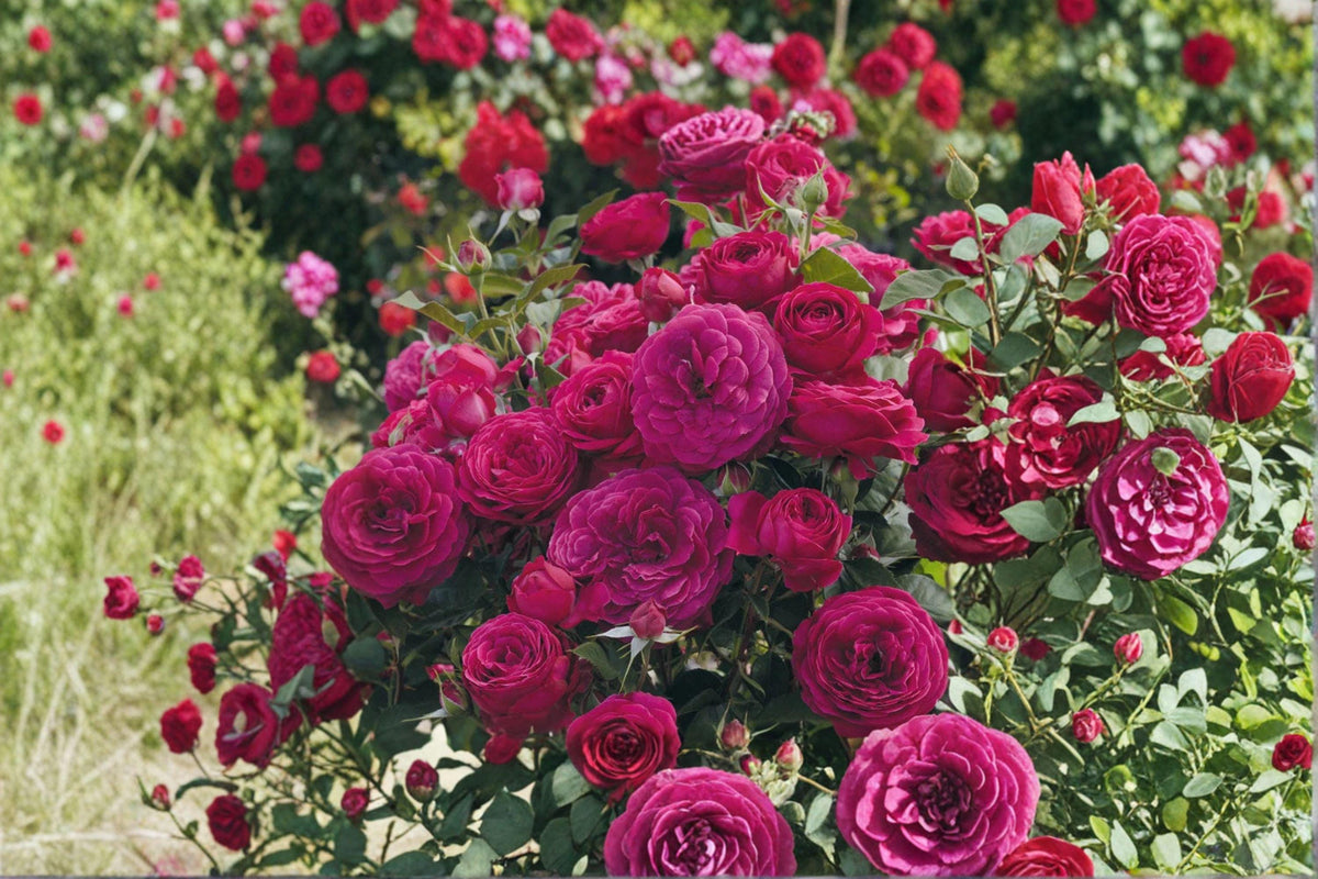 Celestial Night Rose Cuttings – Rosa hybrid, Deep Purple Flowering Shrub for Grafting & Propagation
