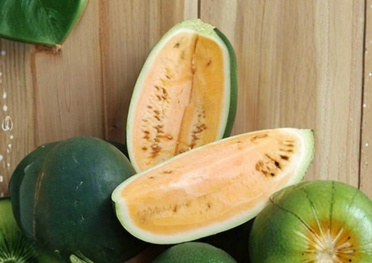 Golden Honey Watermelon Seeds - Heirloom Non-GMO Fruit Seeds for Garden Planting, Juicy Golden Yellow Flesh, High Yield