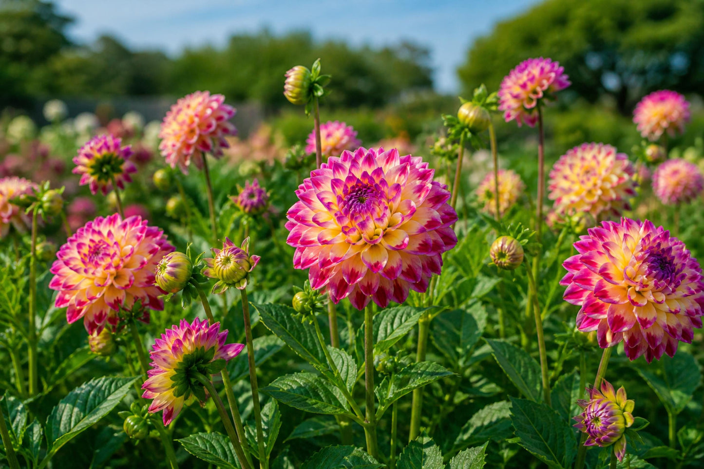 Decorative Dahlia Bulb Tuber Clump Rancho Variety for Garden, Vibrant Blooms, Easy to Grow, Attracts Pollinators, (Dahlia variabilis)