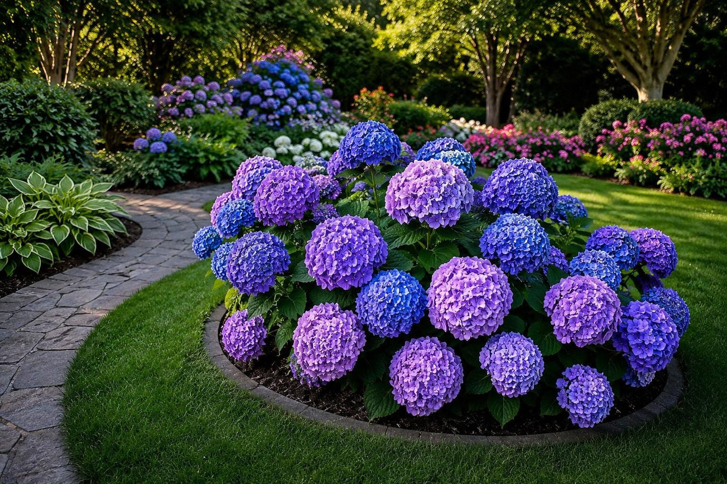 25pcs Hydrangea macrophylla Seeds - Blue Pink Purple Perennial Flowers for Garden, Borders, Containers