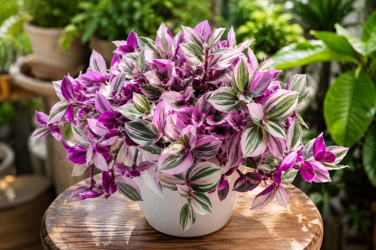 Unrooted Tradescantia Nanouk Cuttings 3-4 Inches - Rare Pink Wandering Jew Houseplant Propagation
