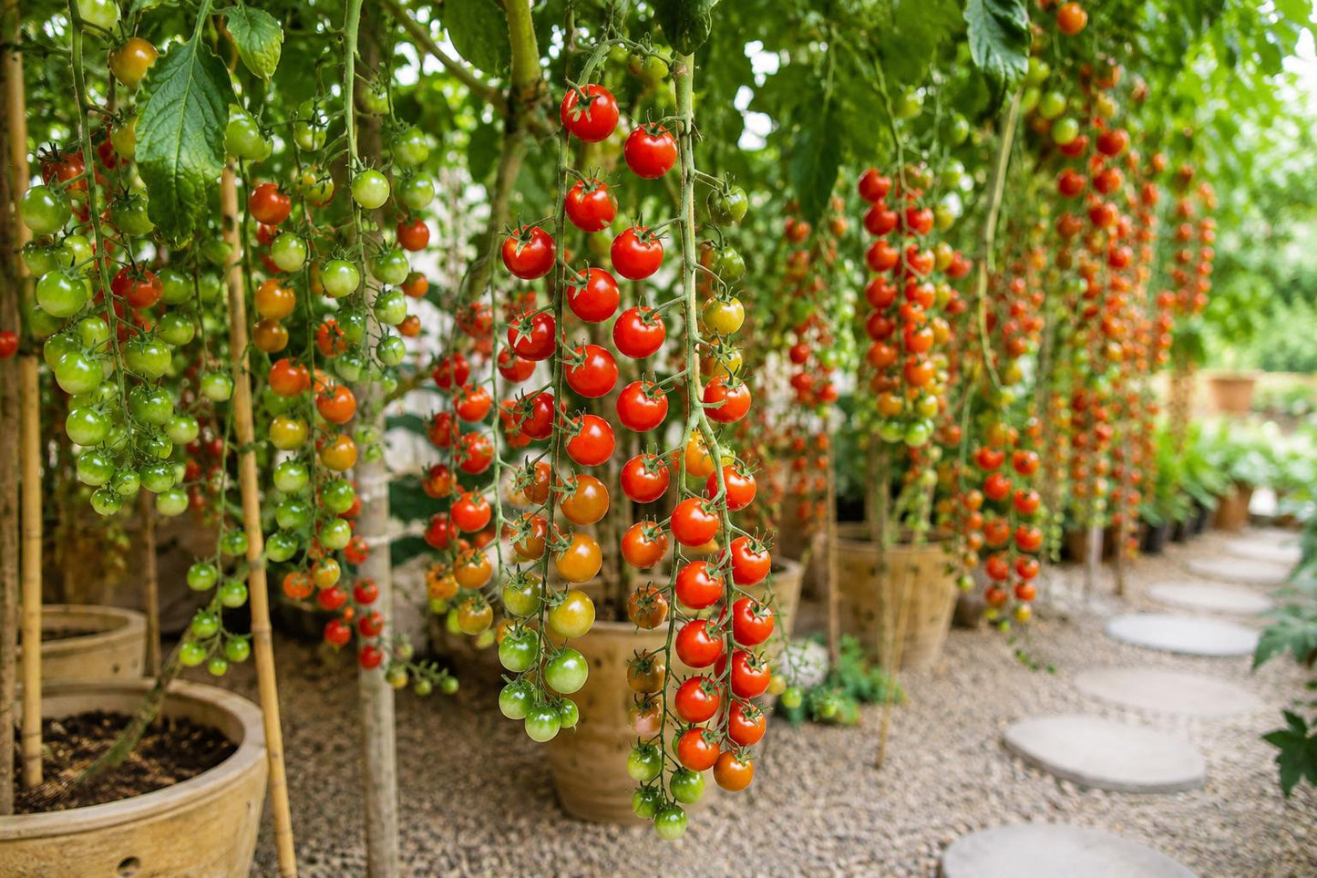 Waterfall Tomato Seeds 200pcs Heirloom Non-GMO Solanum lycopersicum High-Yield for Container & Garden Bed