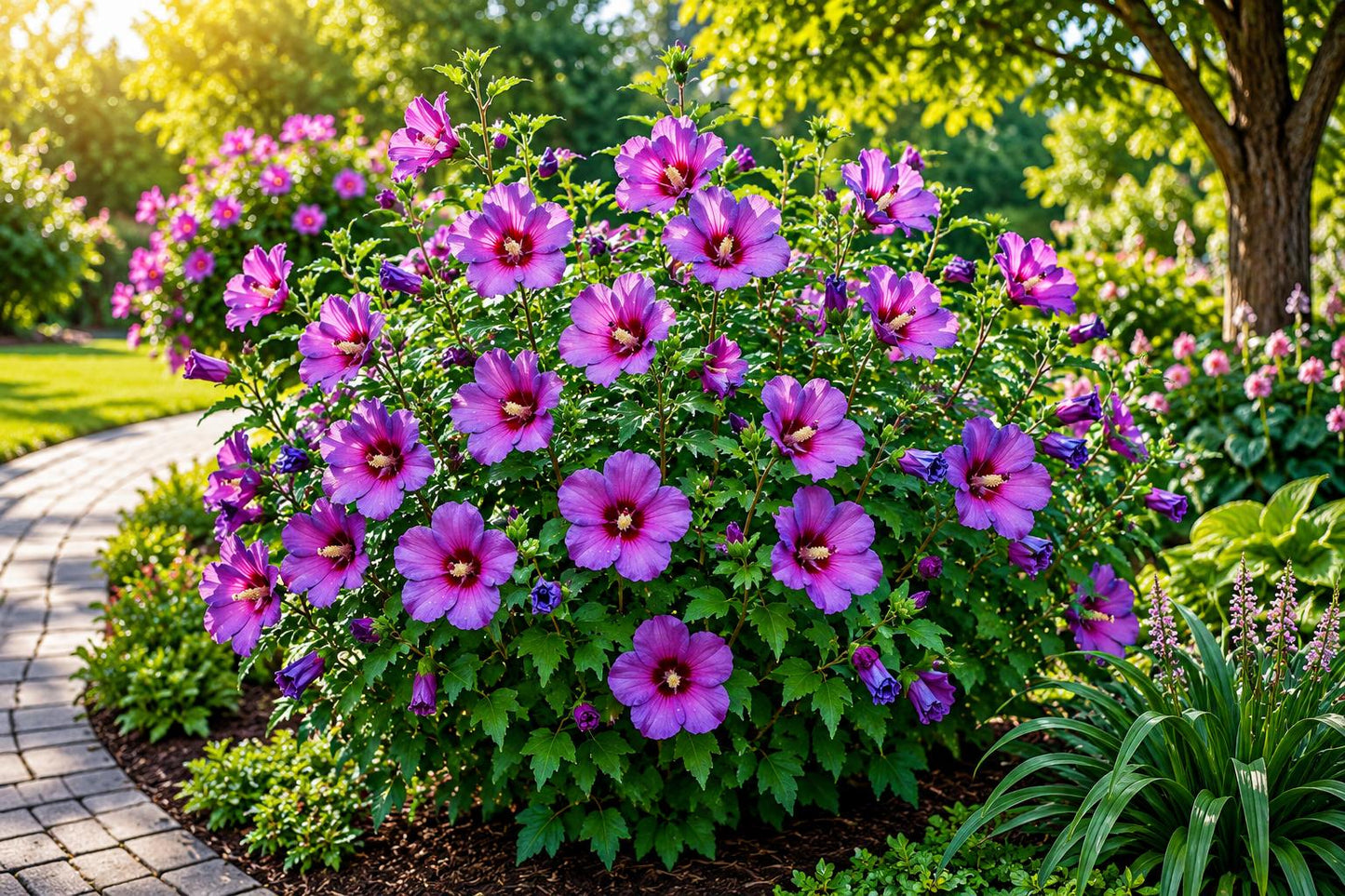 Purple Hibiscus Seeds - 50 Heirloom Hibiscus rosa-sinensis Flower Seeds for Garden, Container, or Border Planting