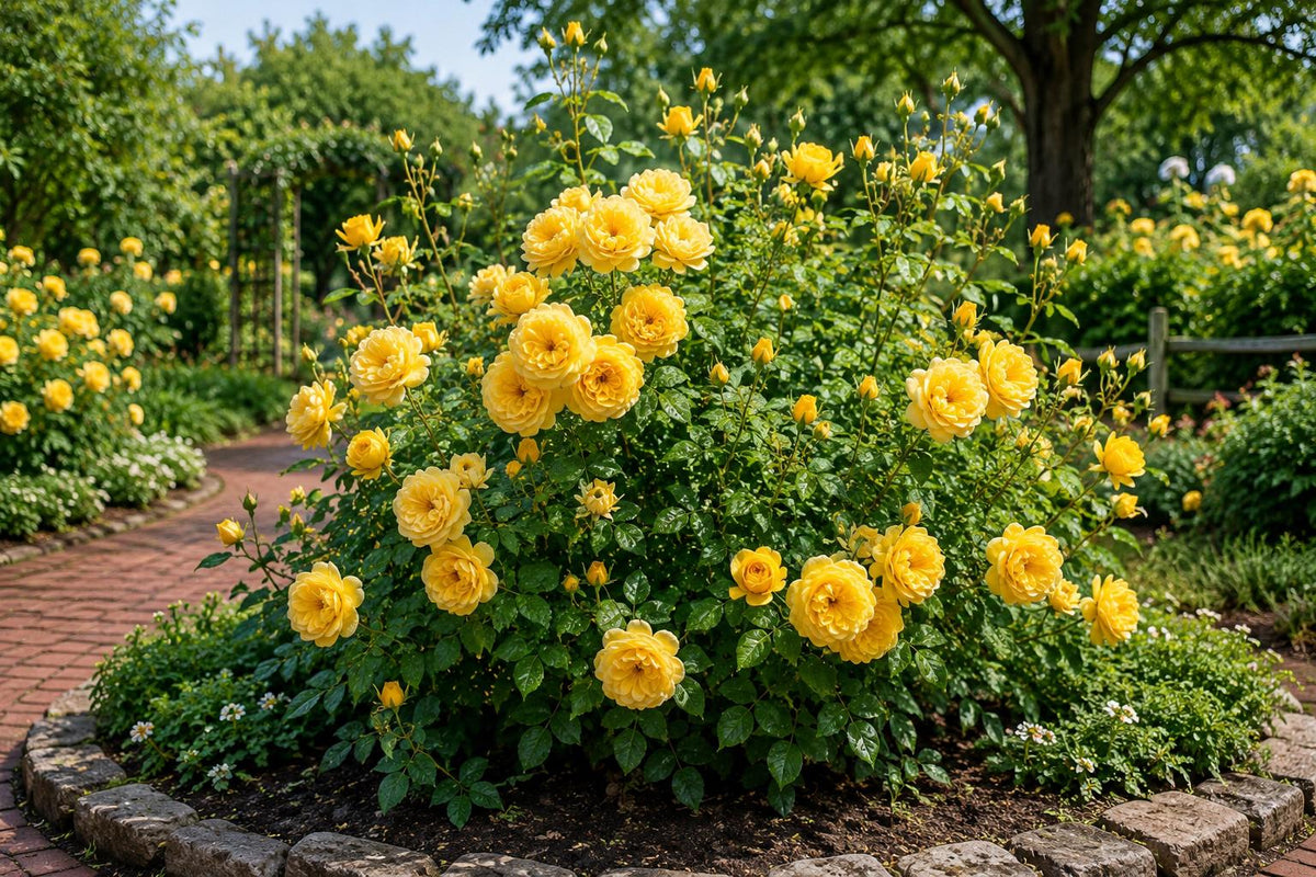 Yellow Rose Seeds - 50 Pack for Home Gardening Rosa spp. Bright Blooming Flower Seeds