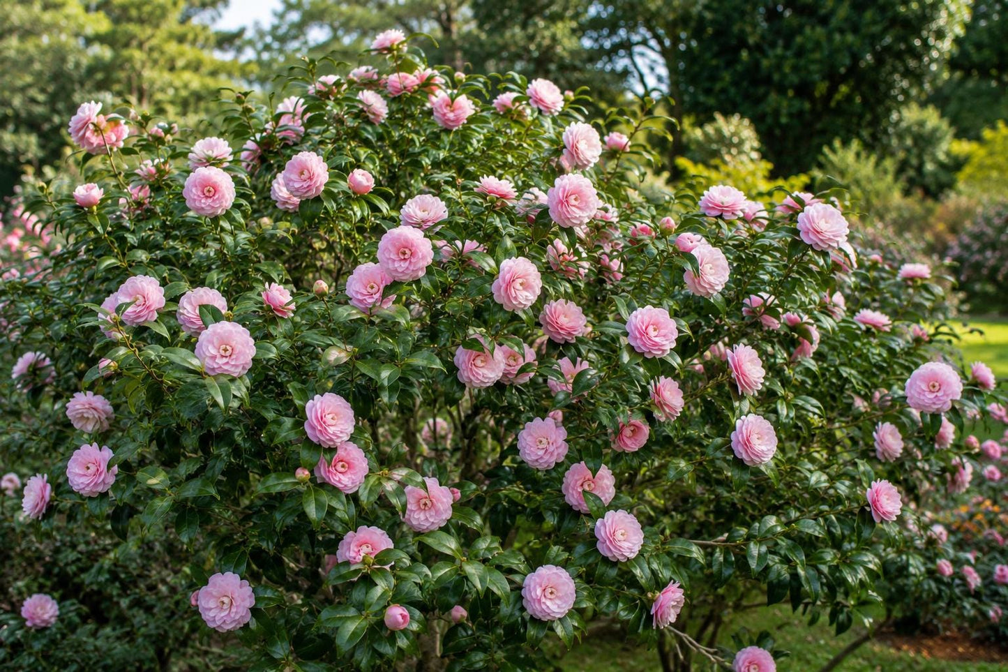 Camellia Japonica Live Starter Plant - Pink Perfection - Unique Bloom - Evergreen Shrub for Garden & Container