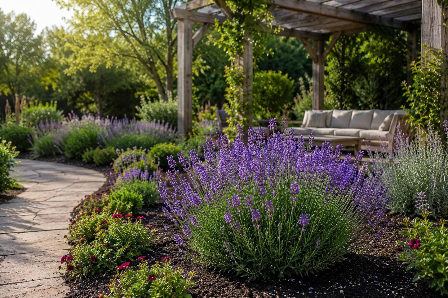 100 Lavender Seeds for Garden Borders, Fragrant Purple Blooms, Lavandula angustifolia, Hardy, Drought-Tolerant