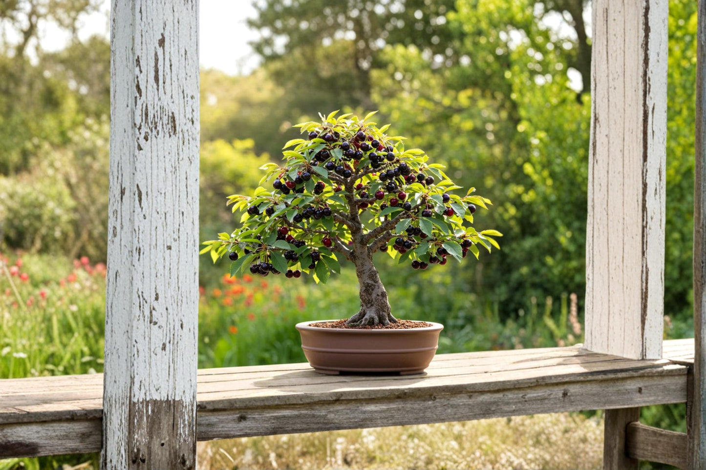 Dwarf Cherry Tree Seeds – Prunus spp. Ornamental Fruit Tree for Bonsai & Container Growing