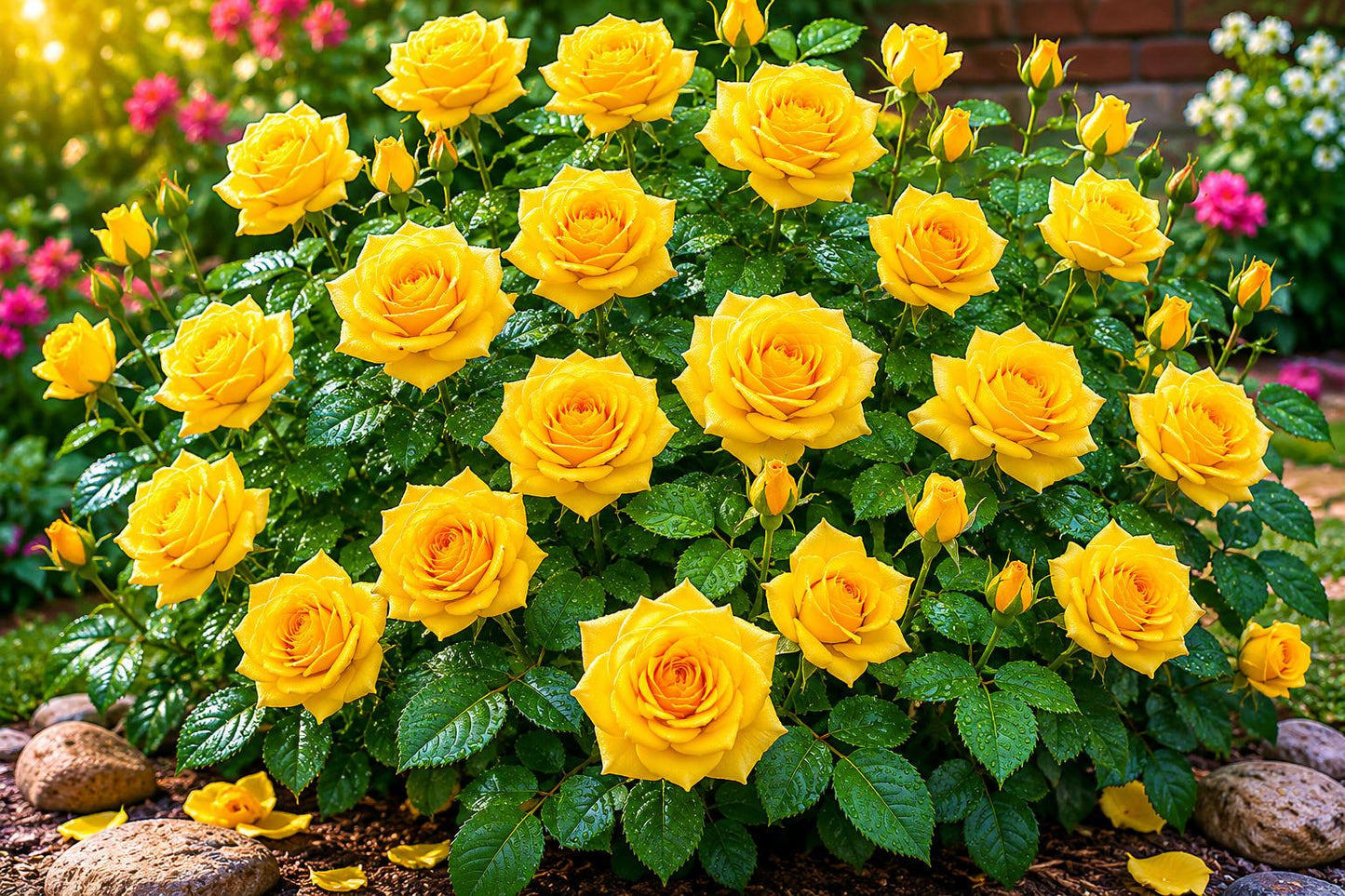 Yellow Climbing Rose Seeds - 20pcs Non-GMO Heirloom Rosa 'Climbing Golden Showers' for Garden, Trellises, Fences