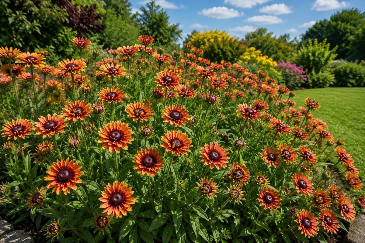 500 Rudbeckia Seeds Black Eyed Susan Rustic Orange Autumn Colors Zones 3-9 Garden Flowers