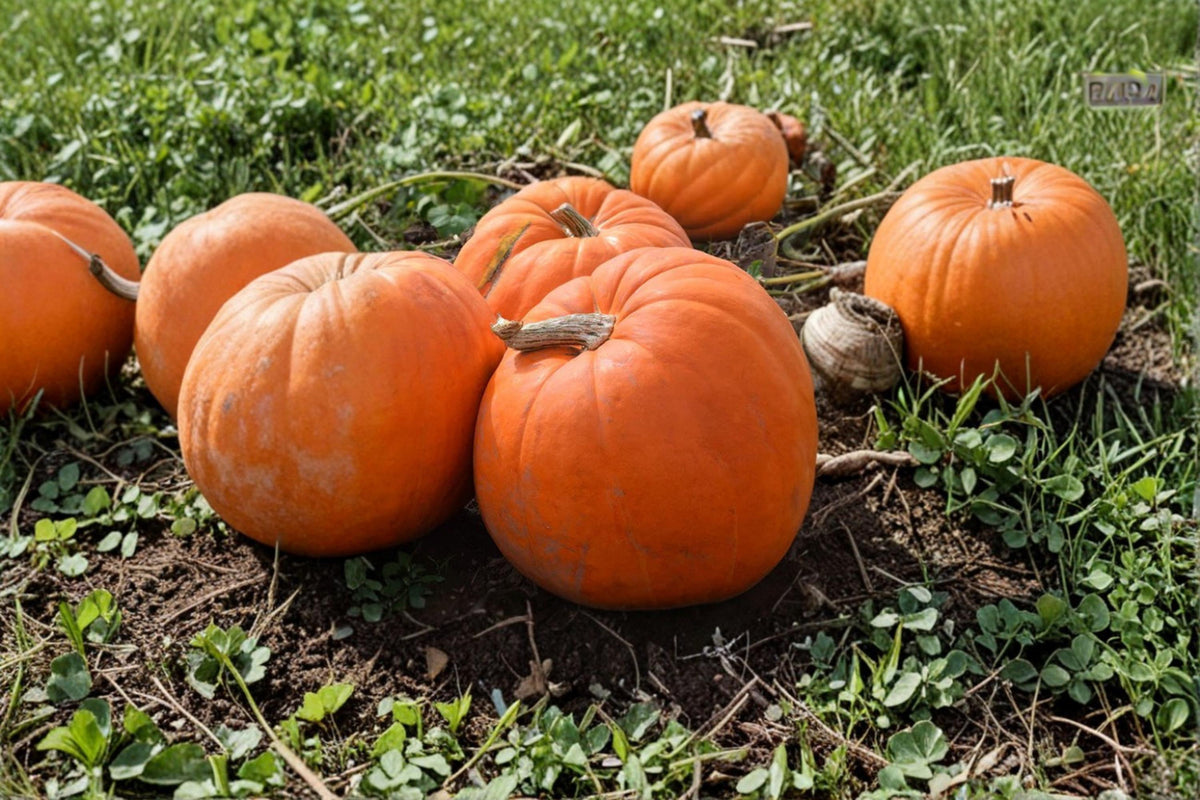 Prizewinner Pumpkin Seeds – Heirloom Exhibition Pumpkin Variety for Large Bright Orange Gourds - Cucurbita maxima