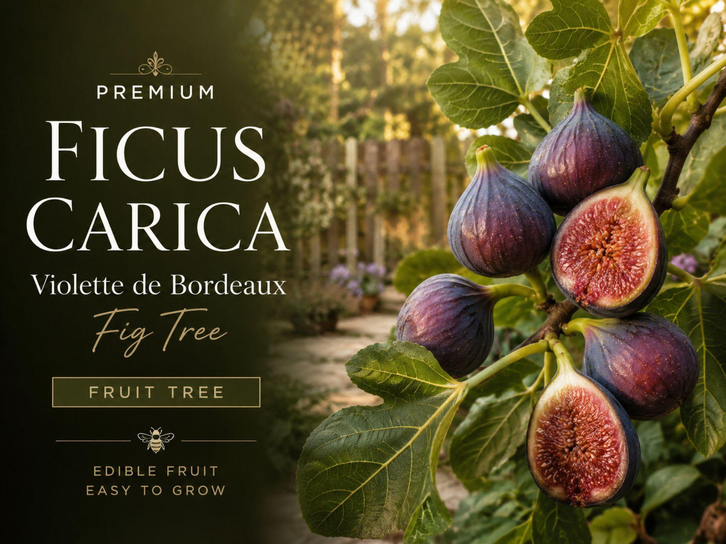Violette de Bordeaux Fig Tree - Dwarf Ficus Carica for Container Gardens & Edible Landscaping