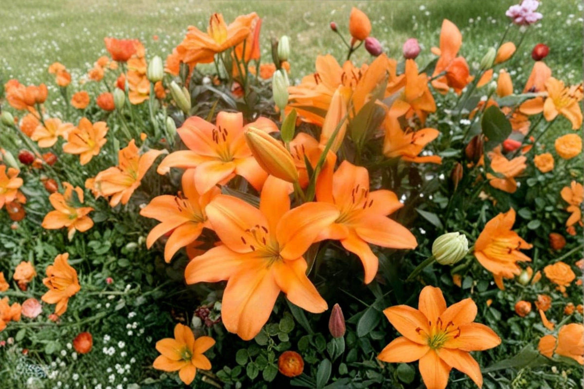 Surfside Orange Asiatic Lily Bulbs 10 Pack | Bright Orange Flowering Bulbs for Garden Beds & Containers | Lilium asiatic hybrid