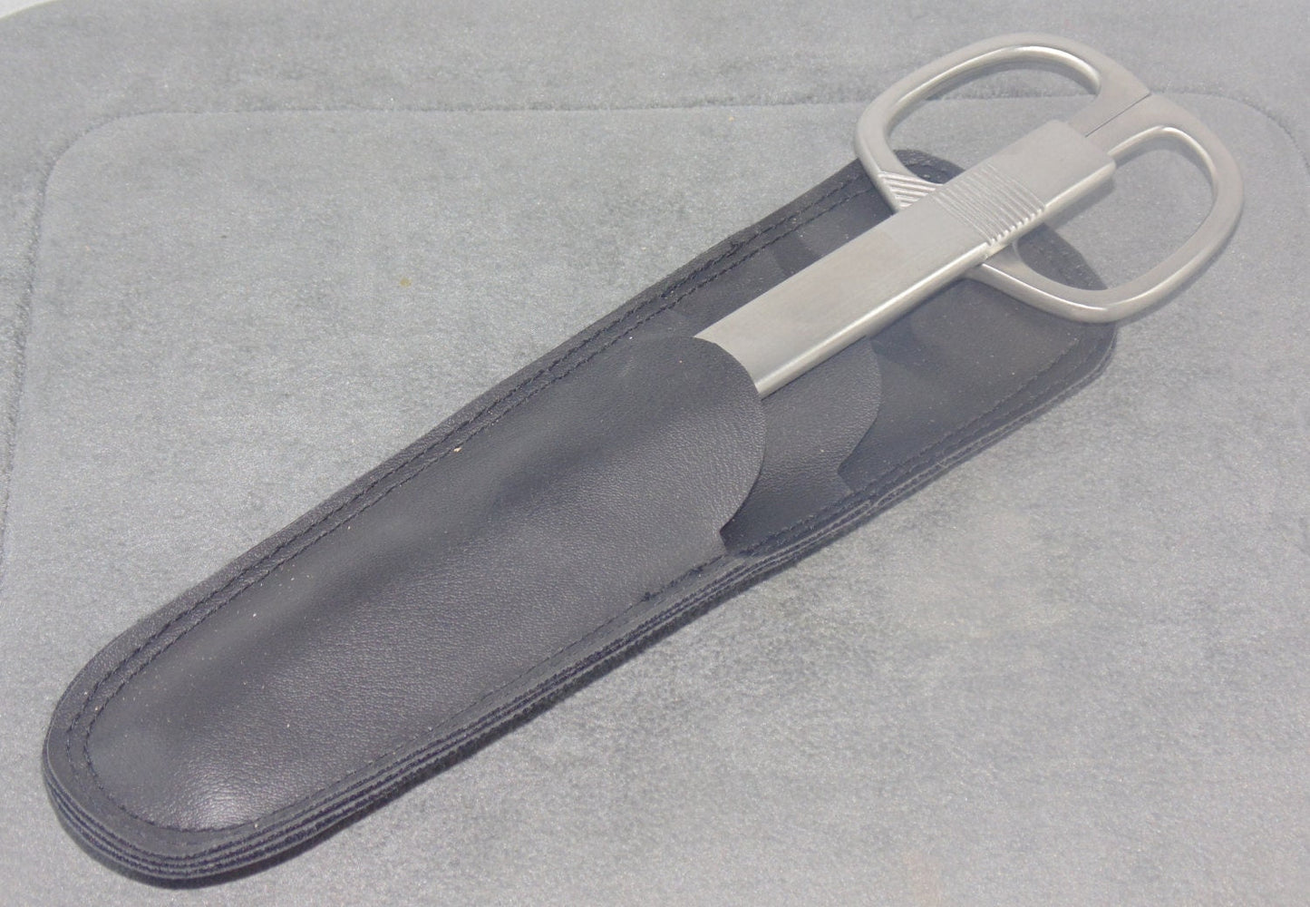 Office Shear and Letter Opener in Leather Sheath 9"