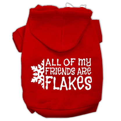 Christmas Pet Hoodie "All Of My Friends Are Flakes"
