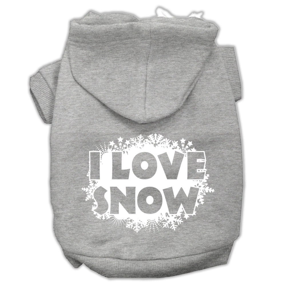 I Love Snow Christmas Pet Hoodie